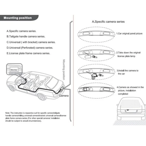 Car Rear View Reverse Backup Camera - Picture 5 of 8